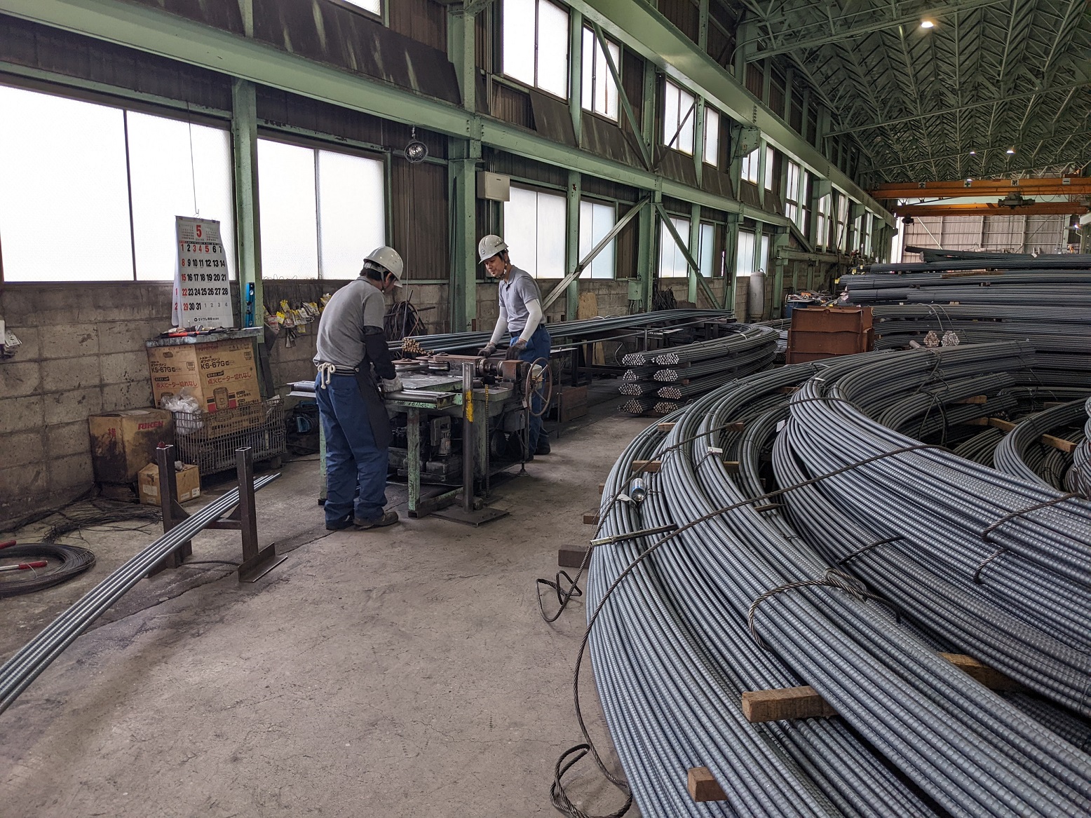 ＜製造設備のご紹介＞ トンネル工事向け　特殊鉄筋ベンダー