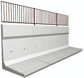 フェンス基礎付L型擁壁『SL-FF』