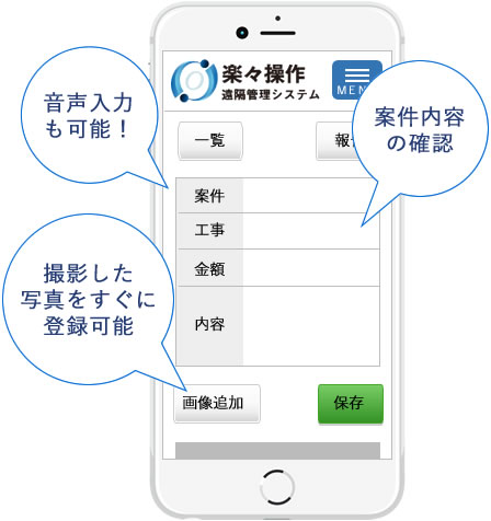 遠隔管理システム『楽々操作』