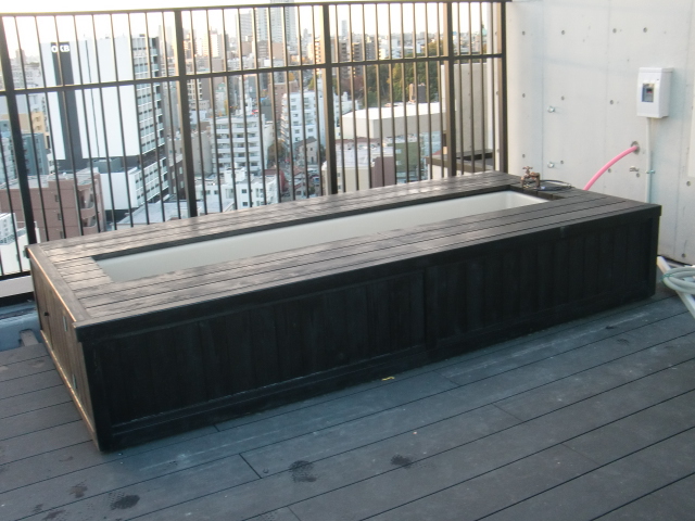 足湯ユニット『足湯Deジェット＜いろり＞』