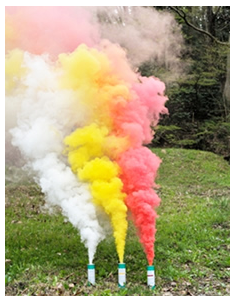 無公害発煙筒『モーク』【消防訓練、気密試験、撮影効果等に！】