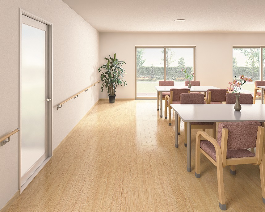 土足対応WPC床材『コミュニケーションタフII DW』※新製品 | DAIKEN