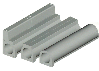 道路雨水排水用円形水路　エコノミー側溝「ｅスルー」