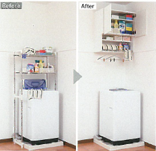 洗濯機上部吊戸棚『KMS-640/800』