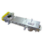 Screw feeder and screw conveyor for powder and granular materials