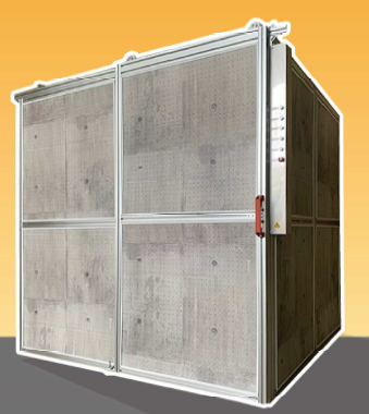 段ボール防音パネルブース