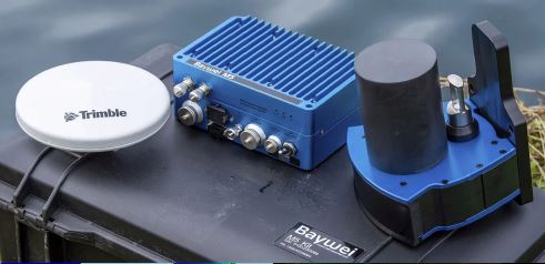 IMU一体型ナローマルチビーム測深機『ベイウェイM5』