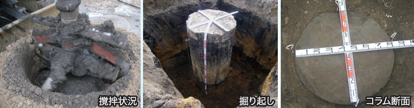 地盤補強工事『クロスウィングコラム工法』