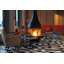 French-made wood-burning hooded fireplace "Alexia 995" center model