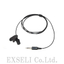 Clip-on tie microphone MC-2G with clip for securing to the collar.