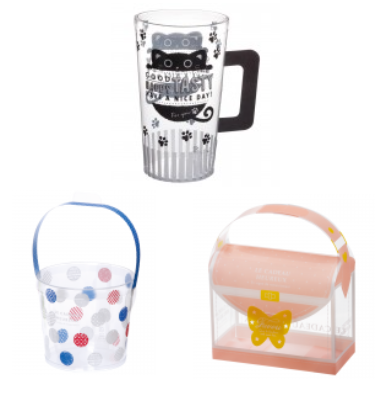 クリアケース【デザイン】ピュアジョッキ・バケッツ・ミニョンバッグ