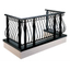 Balcony Railing "Balcony Cast Iron Grille with Cap H850 - Square Post Type"