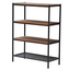 Natural wooden shelf, 4 tiers