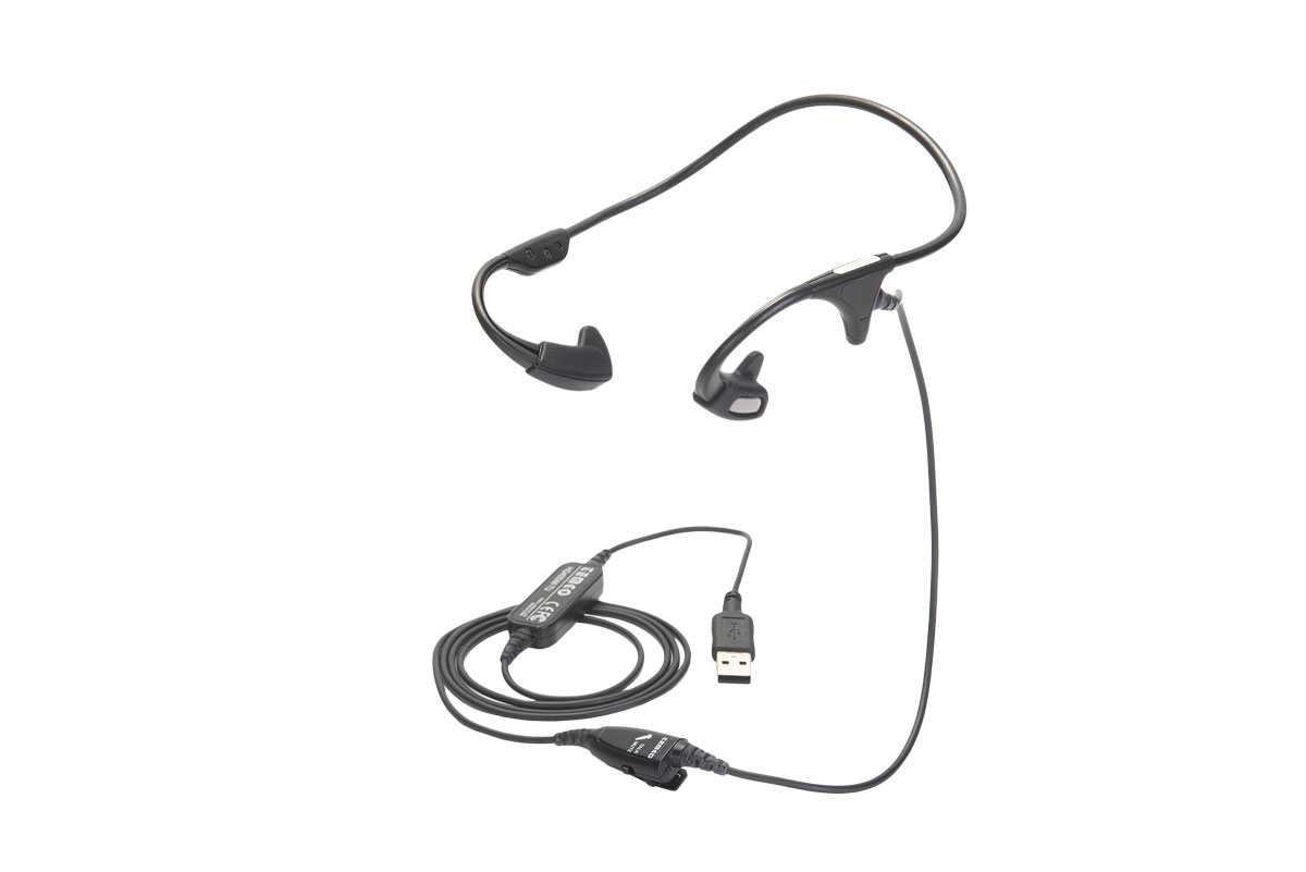 【HG40SIM-TU】騒音下でも快適通話！骨伝導ヘッドセット