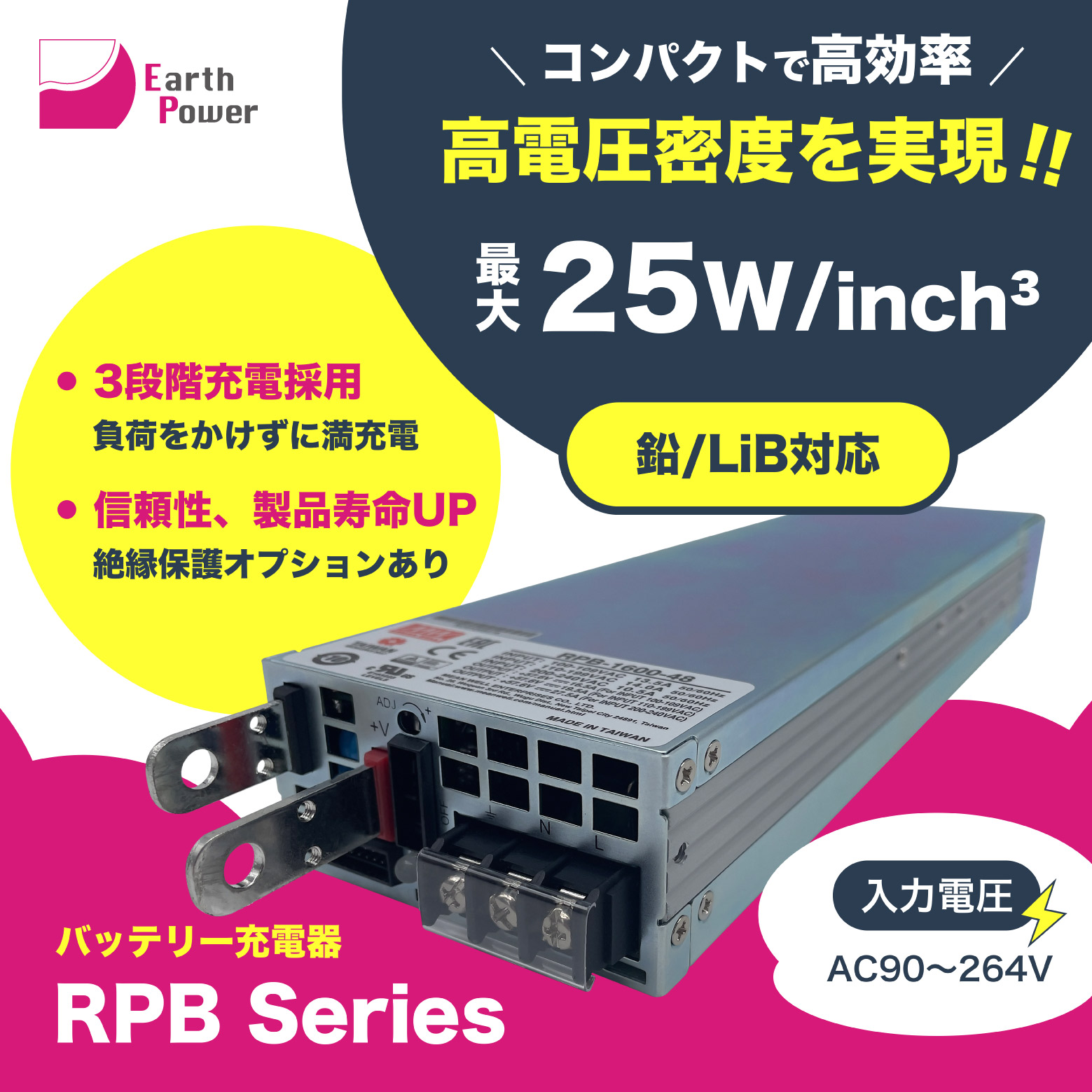 バッテリー充電器「RPB Series」