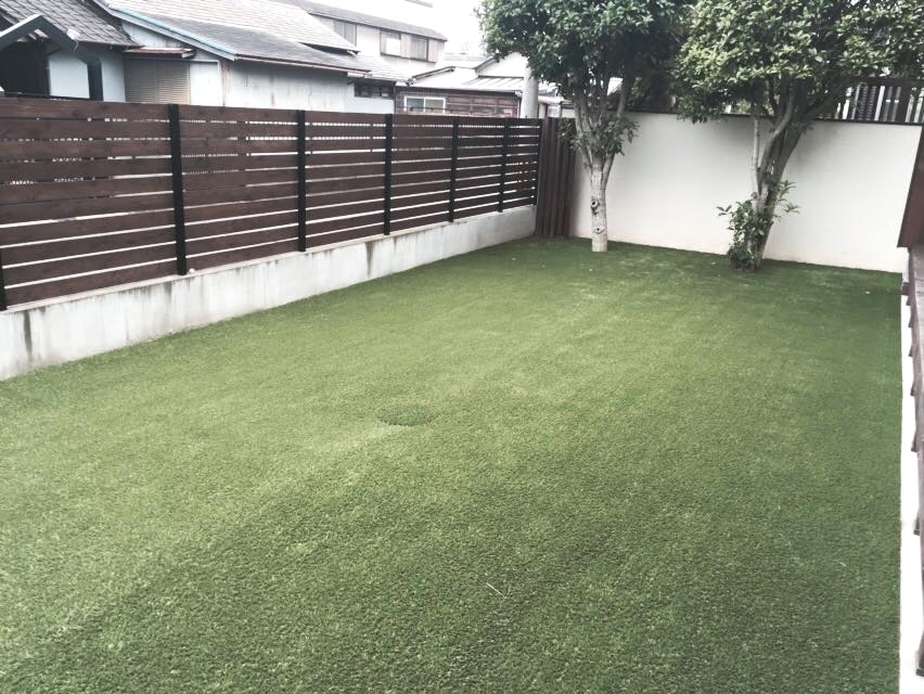 庭　人工芝事例 No.001　三重県桑名市M様邸