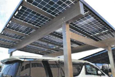 DR認定取得　防火・防水ソーラーカーポート『MOENZO』