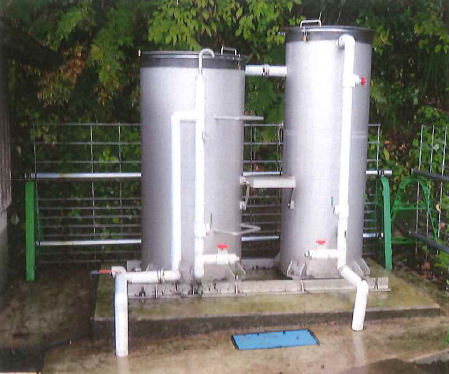  浄水システム『小集落用2槽式細砂緩速ろ過システム』