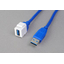 Snap-in cable USB 3.0 female to male straight direction 1m 2m
