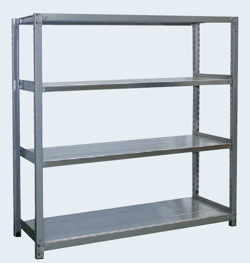 高耐食性めっき中量棚＜300kg/段荷重(50mmピッチ)＞