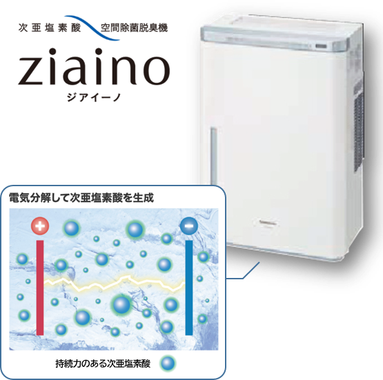 ウイルス対策関連商品】次亜塩素酸 空間除菌脱臭機『ジアイーノ』 日建