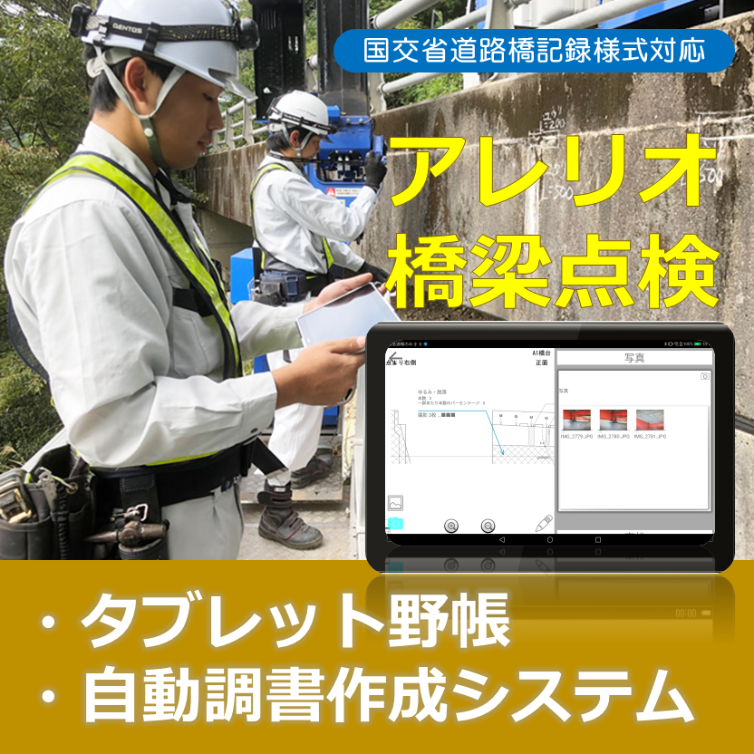 『アレリオ橋梁点検』手間とコストを大幅にカット！
