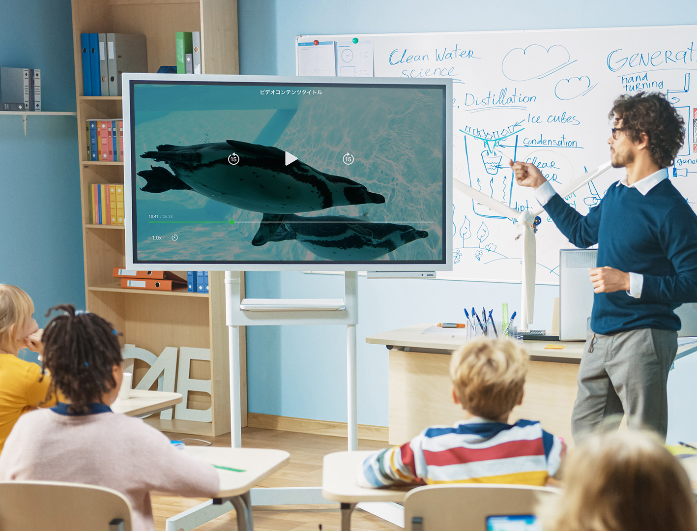 電子黒板でテレビ再生 DiXiM Play Enterprise