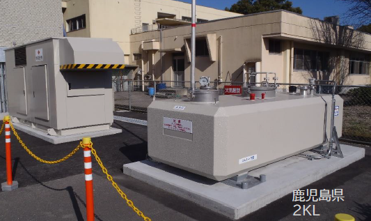 危険物屋外貯蔵タンク『コンボルトタンク』緊急発電の設置事例