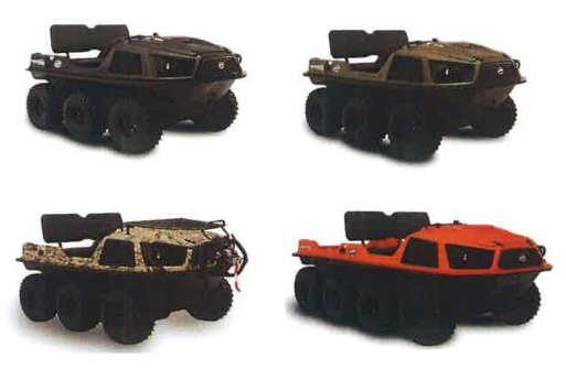 水陸両用車『ARGO FRONTIER/AURORAシリーズ』