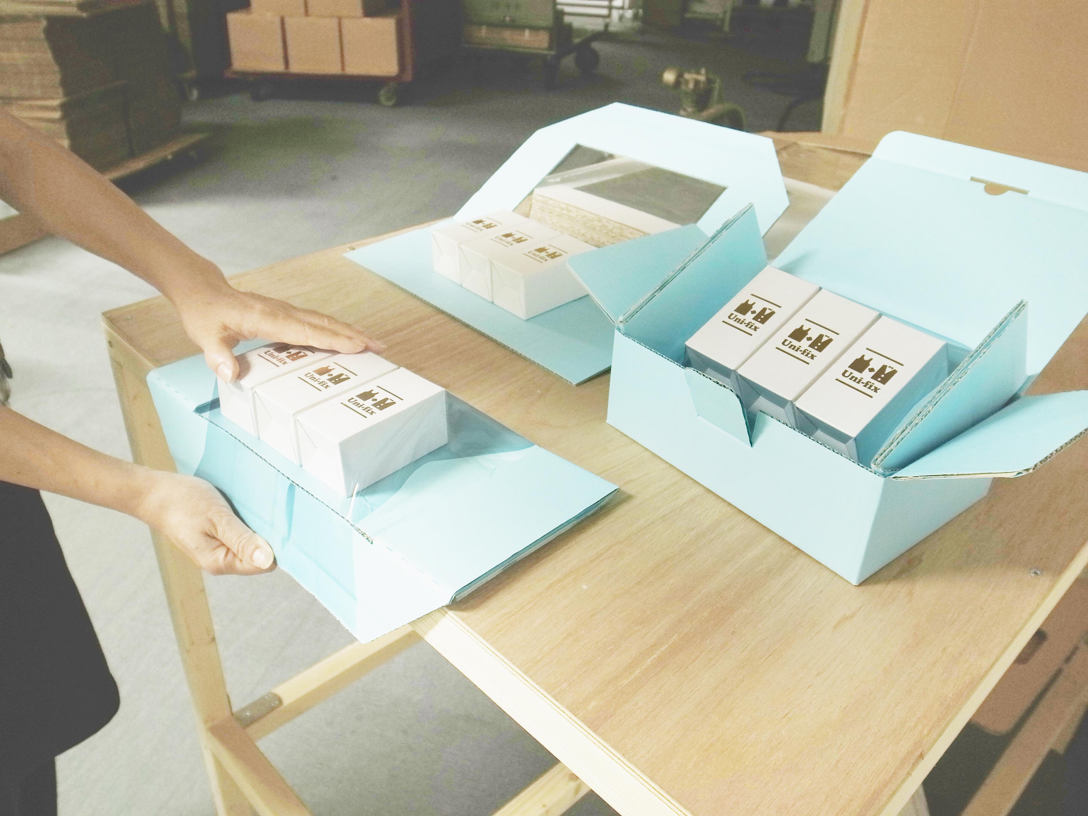 梱包材『Uni-fix book』