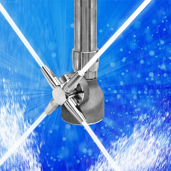 高性能タンク洗浄ノズルで医療・製薬タンクの自動化・省力化を実現