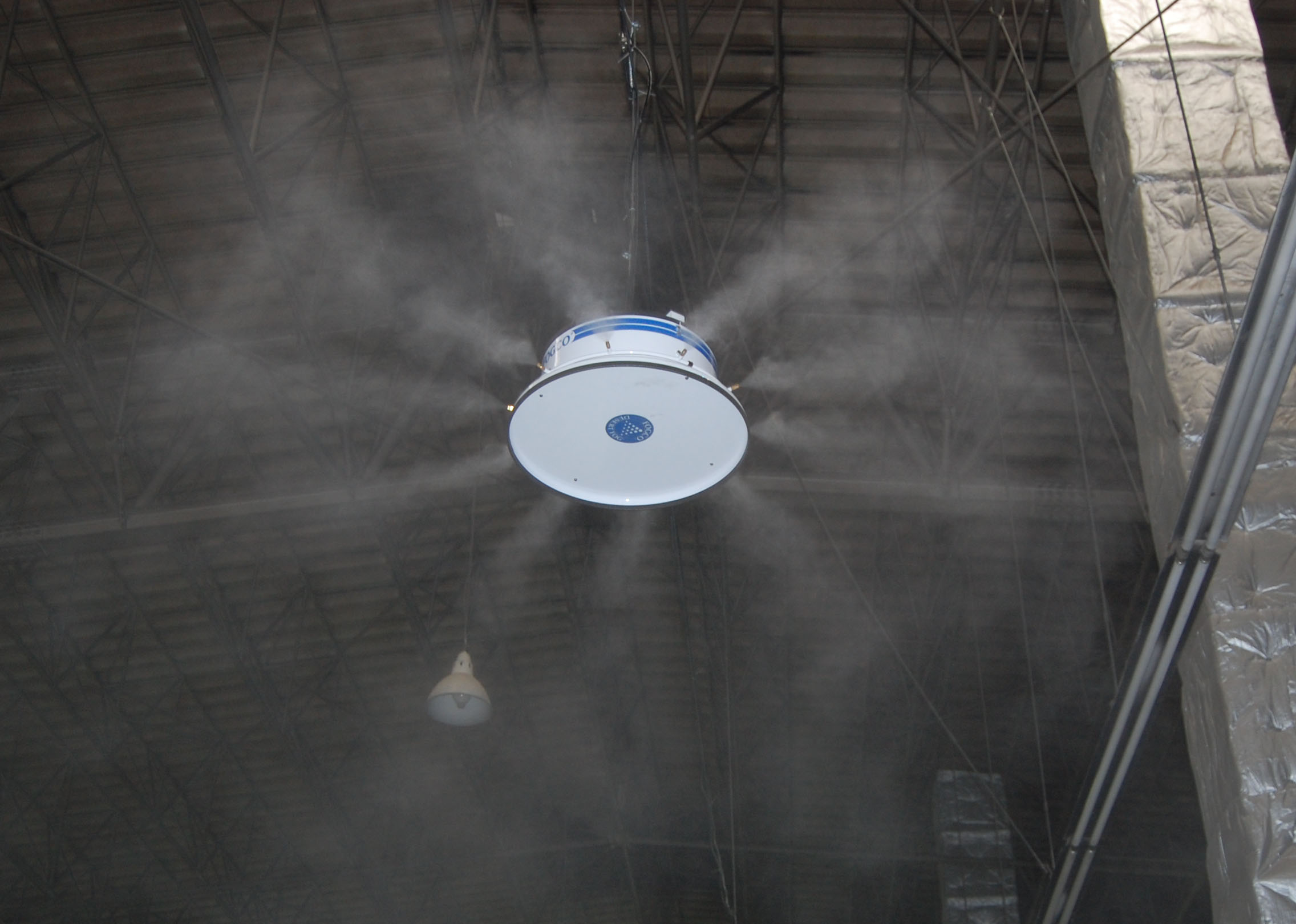 ハイプレッシャーミストの産業用加湿システム