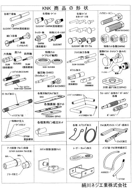 製品カタログ『KNK製品』