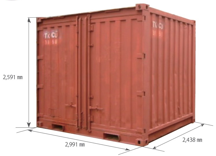 標準コンテナ『中古　10ftドライスチールコンテナ』