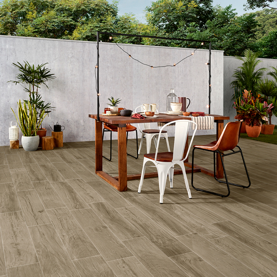 タイル石　今流行りの木目調のタイル 楽天市場】【フロアタイル】石目調 サンゲツ アシュート 457.2×457.2