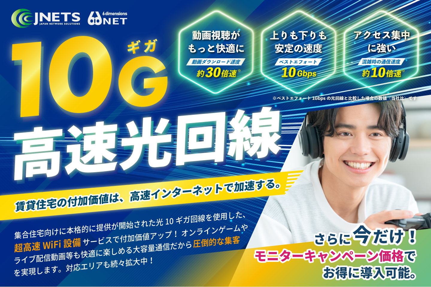 【超高速光回線】6dimensions NET 10ギガプラン
