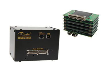 高性能フェーズドアレイ超音波モジュール【キズの画像化】