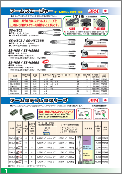 株式会社アーム産業製品 総合カタログ