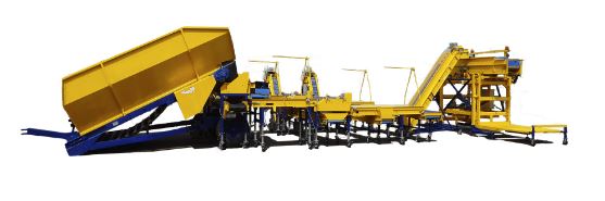 農作物選別システム＜NEシリーズ＞　バラ受け倉庫前選別ライン