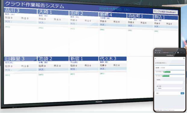 現場作業報告システム『クラウドボード』