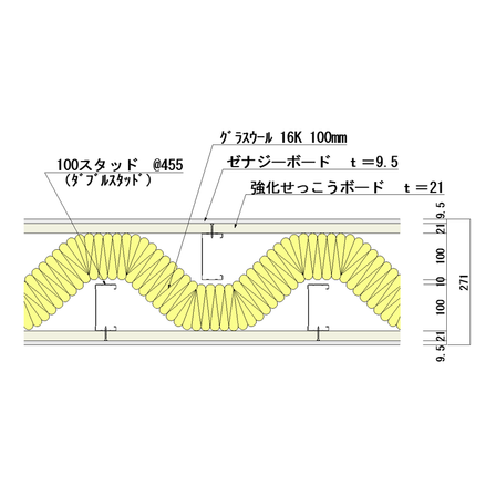 耐火遮音壁「ゼナジーウォール64」2.png