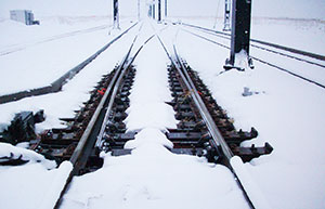 線路と切替ポイントのヒーター Fastrax