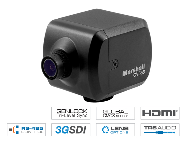 CV568　Genlock付ミニチュアグローバルシャッターカメラ
