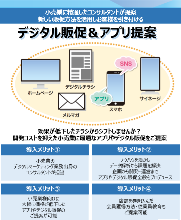 デジタル販促&アプリ提案サービス