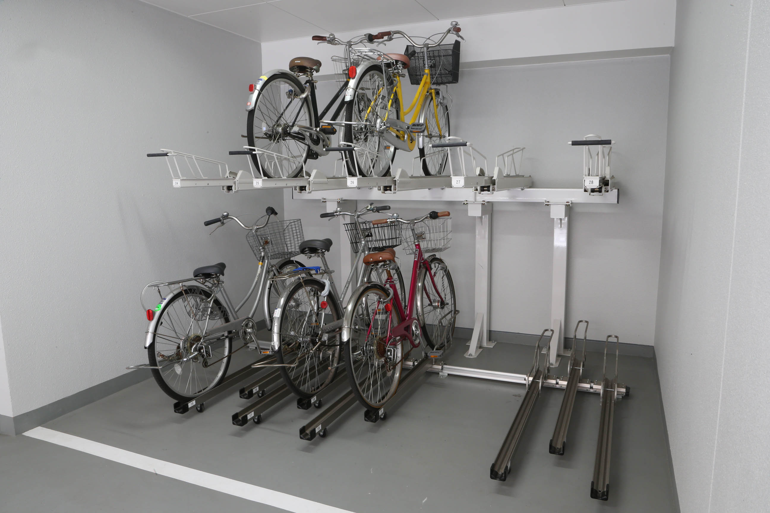 自転車駐輪ラック 2段式ラック クランクSG ビシクレット | イプロス