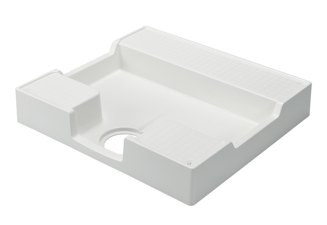 テクノテック:かさ上げ防水パン イージーパン ニューホワイト TPD640(WH) 洗濯機 かさ上げイージー防水パン TPD740 ニューホワイト