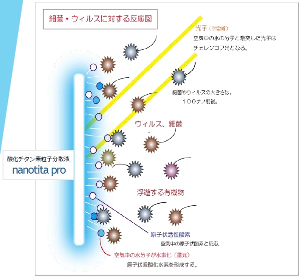 【ナノチタプロ】抗ウイルス・抗菌性の評価試験報告