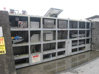 『陸閘・水門(横引きゲート)自動開閉装置』