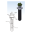 Indirect heating ceramic immersion tube heating gas burner [CIH burner]