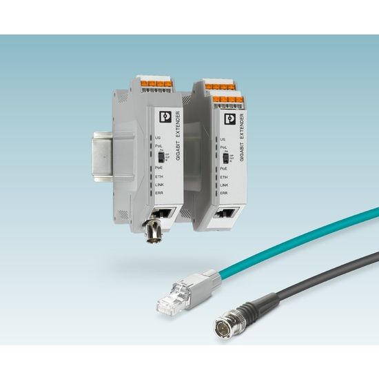 イーサネット通信＆給電用機器『ギガビットエクステンダ』